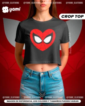 Spiderman - Spider corazón Crop top
