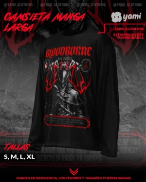 Bloodborne- The hunter camisa manga larga
